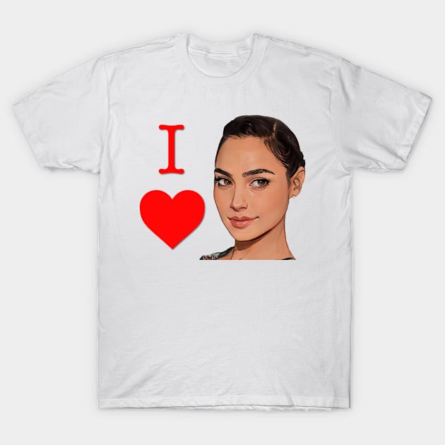 I love Gal Gadot T-Shirt by YourShopping